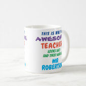 Funny Custom Geweldige Teacher Gift Mok (Voorkant rechts)
