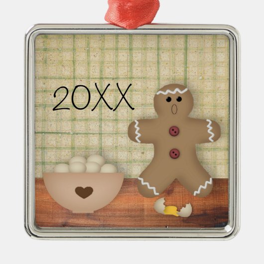 Funny Custom Gingerbrood Man Ornament (Voorkant)