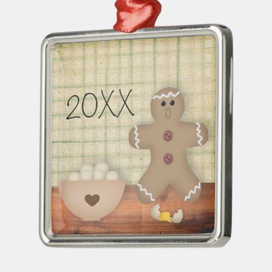 Funny Custom Gingerbrood Man Ornament (Links)