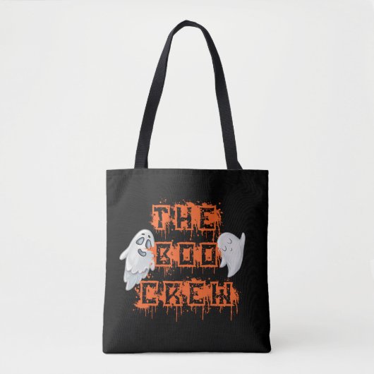 Funny Custom Halloween bagage the Boo Crew Ghosts Tote Bag (Voorkant)