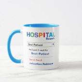 Funny Custom Hospital Patiënt Mok (Links)
