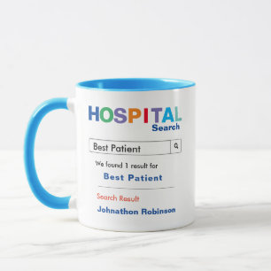 Funny Custom Hospital Patiënt Mok