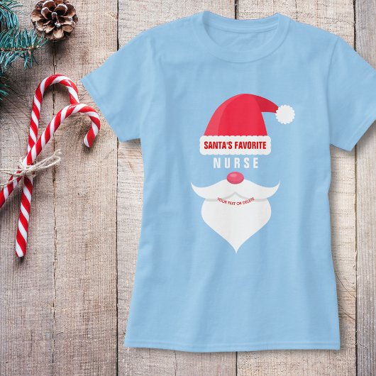 Funny Custom Kerstkerstkerstkerstman's favoriete v T-shirt