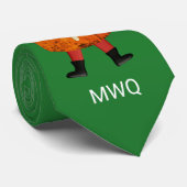 Funny Custom Kerstmis Stropdas (Opgerold)