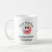 Funny Custom LACER VOOR CHRISTMAS Koffiemok (Links)
