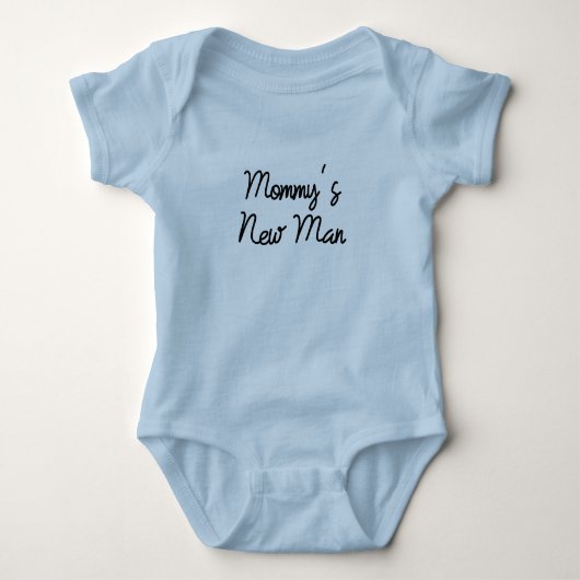 Funny Custom mama's nieuwe man peuter Romper (Voorkant)