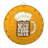 Funny Custom Man Cave Beer Mok Dartbord (Voorkant)