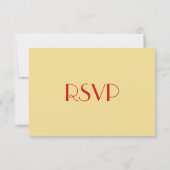 Funny Custom Modern Holiday kerstparty RSVP (Achterkant)