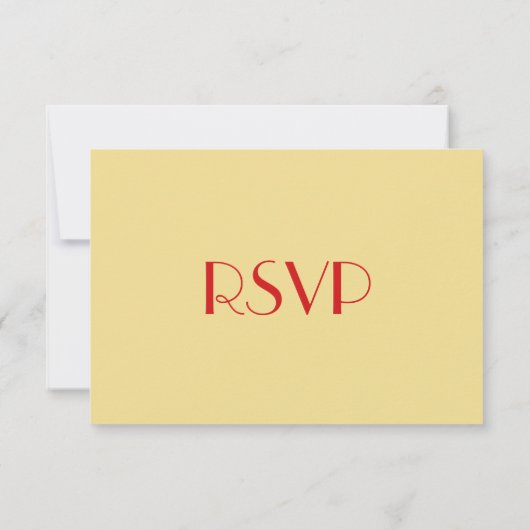 Funny Custom Modern Holiday kerstparty RSVP (Achterkant)