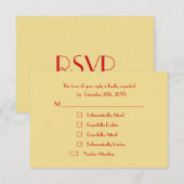 Funny Custom Modern Holiday kerstparty RSVP Kaartje (Voorkant / Achterkant)
