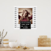 Funny custom mugshot poster (Keuken)