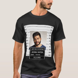 Funny custom mugshot poster t-shirt