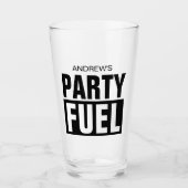 Funny custom name beer glass gift voor feestje glas (Voorkant)