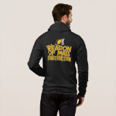 Funny custom name Construction Worker Hoodie (Achterkant volledig)