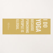 Funny custom name dubbelzijdig yoga mat (Voorkant (horizontaal))