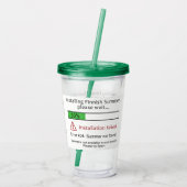 Funny custom name Finse Summer tumbler Acryl Drinkbeker (Achterkant)