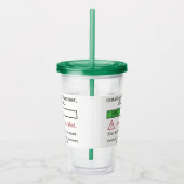 Funny custom name Finse Summer tumbler Acryl Drinkbeker (Rechts)