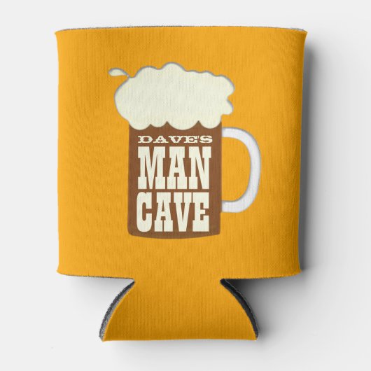 Funny Custom Name Man Cave Beer Blikjeskoeler (Voorkant)