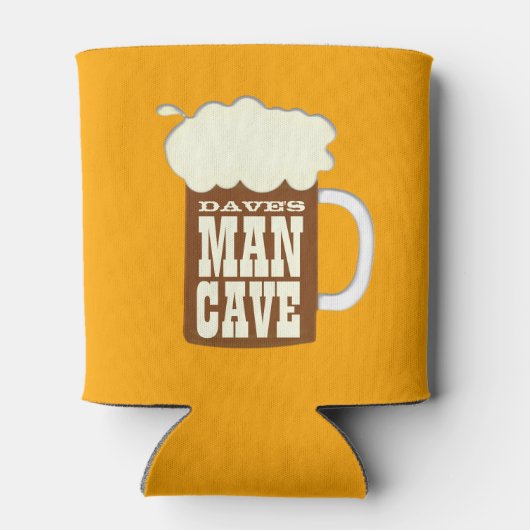 Funny Custom Name Man Cave Beer Blikjeskoeler (Achterkant)