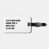 Funny Custom Name the Woman the Warrior the Queen Bagagelabel (Achterkant horizontaal)