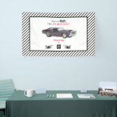 Funny Custom not Old but Classic Car 60th Birthday Spandoek (Beurs)