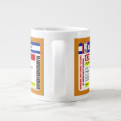 Funny Custom Personalized Prescription Coffee Big Grote Koffiekop (Achterkant)