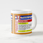 Funny Custom Personalized Prescription Coffee Big Grote Koffiekop (Voorkant rechts)