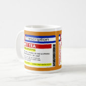 Funny Custom Personalized Prescription Hot Tea Mok (Voorkant links)