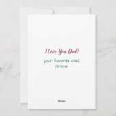 Funny Custom Pet Photo Dog Dad Merry Kersthotel Feestdagenkaart (Achterkant)