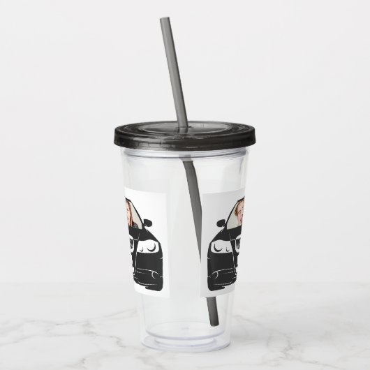 Funny Custom Photo Car Lijst Acryl Drinkbeker (Links)