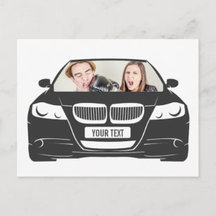 Funny Custom Photo Car Lijst Briefkaart