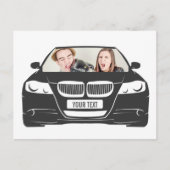 Funny Custom Photo Car Lijst Briefkaart (Voorkant)