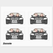 Funny Custom Photo Car Lijst Rechthoekige Sticker (Vel)