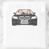 Funny Custom Photo Car Lijst Rechthoekige Sticker (Tas)