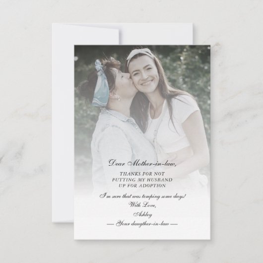 Funny Custom Photo Moeder-in-law Quote (Voorkant)