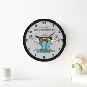 Funny Custom Plumbing Large Clock Grote Klok (Huis)