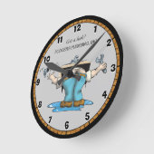 Funny Custom Plumbing Large Clock Ronde Klok (Hoek)
