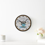 Funny Custom Plumbing Large Clock Ronde Klok (Huis)