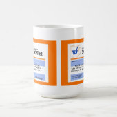 Funny Custom Prescription Coffee Mok (Center)