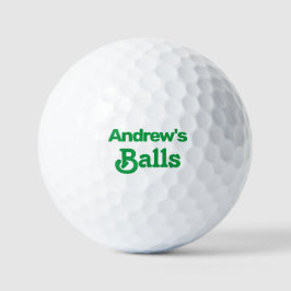 Funny Custom Printed Name Golfballen