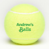 Funny Custom Printed Name Tennisballen (Achterkant)