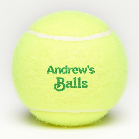 Funny Custom Printed Name Tennisballen (Achterkant)