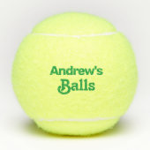 Funny Custom Printed Name Tennisballen (Voorkant)