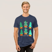 Funny Custom Pun Writers Life Mannen Ugly Sweater Tri-Blend Shirt (Voorkant volledig)