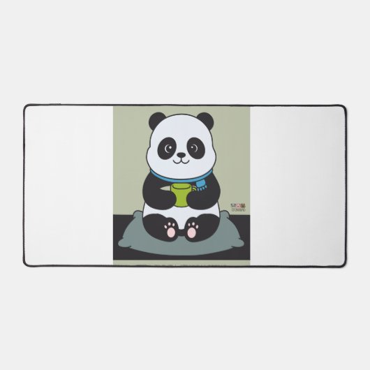 Funny Custom Sarcastic Panda Opinion Coworker Gift Bureaumat (Voorkant)