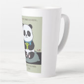 Funny Custom Sarcastic Panda Opinion Coworker Gift Latte Mok (Rechterhoek)