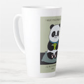 Funny Custom Sarcastic Panda Opinion Coworker Gift Latte Mok (Linkerhoek)