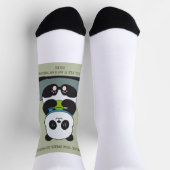 Funny Custom Sarcastic Panda Opinion Coworker Gift Sokken (Top)