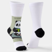 Funny Custom Sarcastic Panda Opinion Coworker Gift Sokken (Gebogen)