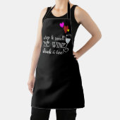 Funny Custom Sassy Stop & Smell Wine op maat Schort (Insitu)